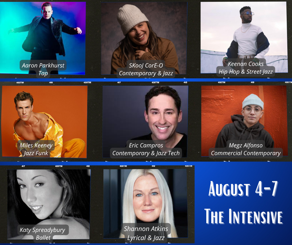 The intensive dance camp line up of guest teachers