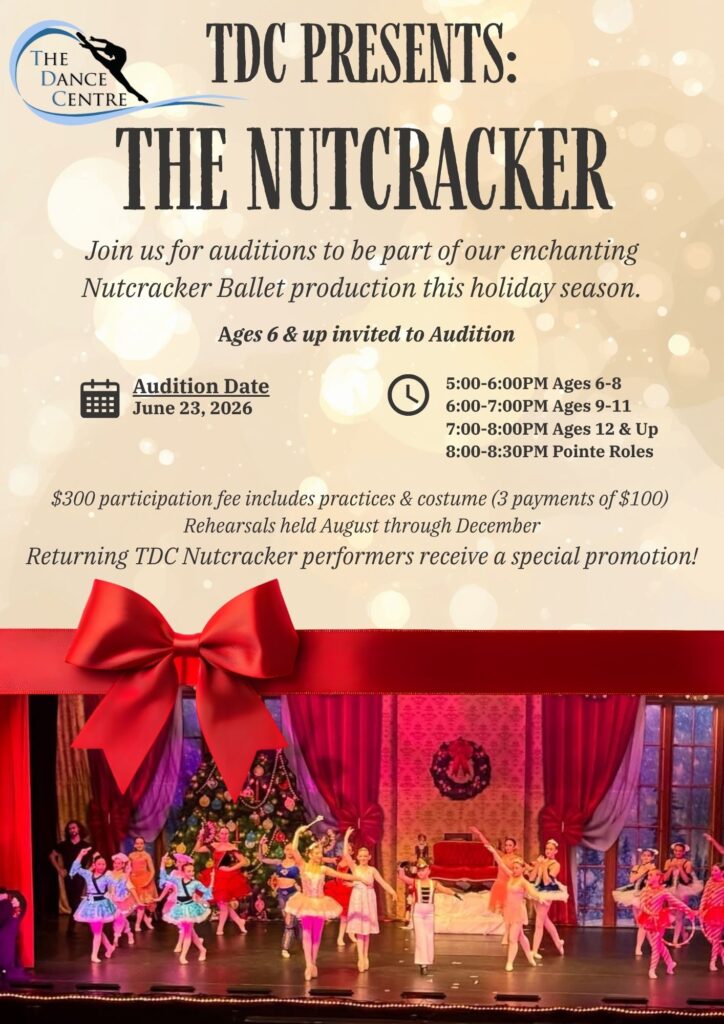Nutcracker Ballet Audition Flyer