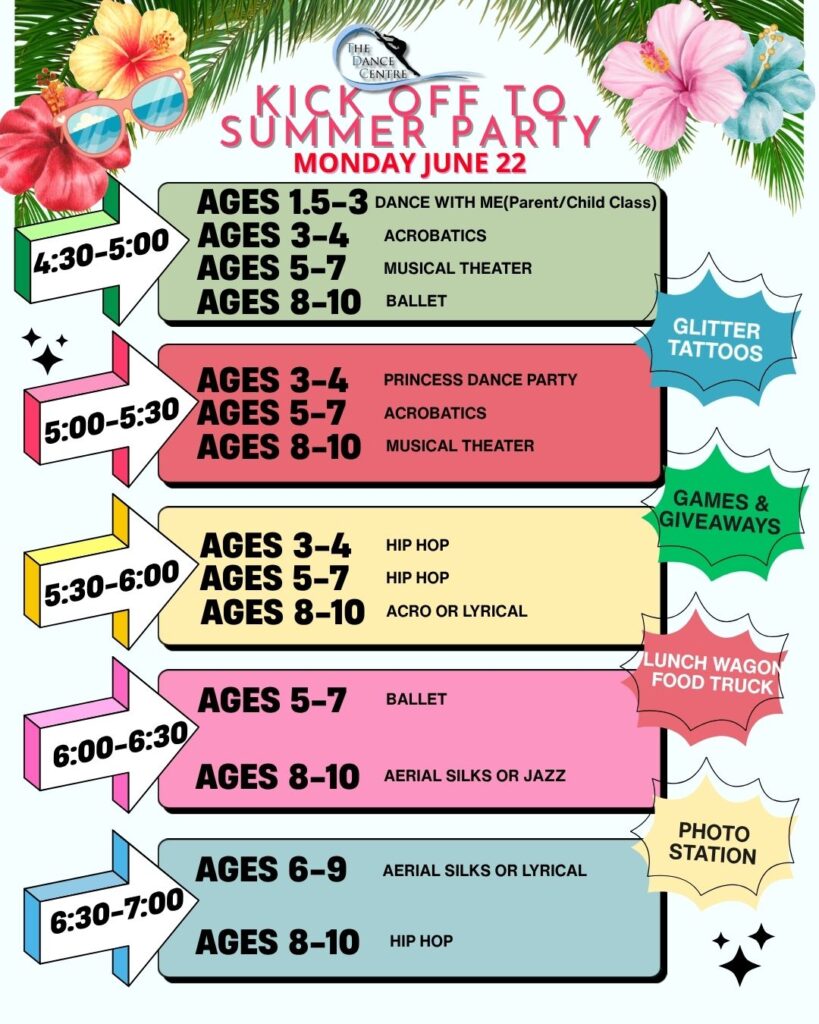 Summer FREE Dance Class Schedule Toms River
